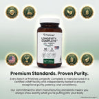 PRISTINE'S Longevity Complete Anti Aging NMN Complex - Advanced Cellular Support - NMN 500mg, Berberine 500mg, Resveratrol 250mg, Healthy Aging, Autophagy & NAD+ Support - Glass Bottle