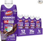 BOOST Advanced Nutritional Protein Shake, Weight Loss Nutrition Support*, 35g High Protein GLP-1 Friendly Shake, Ready to Drink - Rich Chocolate, 12-11 FL OZ (325 mL) Cartons