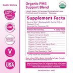Pink Stork Organic PMS Tea for Hormone Balance, Mood Swings, Bloating, and Period Regularity - 8 Herbs - Vitex, Red Raspberry Leaf, Chamomile - Caffeine-Free - 15 Sachets, Hot or Iced