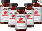 UpWellness Ultra Liver Supplement for Liver Support and Gallbladder Support - Powered by TMG, NAC Milk Thistle, and More - Liver Cleanse Detox & Repair - 60 Capsules - 5 Pack