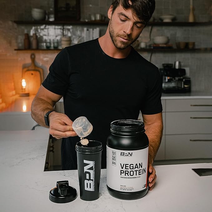 BARE PERFORMANCE NUTRITION Vegan Protein, Plant Based Protein, Pea Protein, Watermelon Protein and Pumpkin Protein, Naturally Sweetened and Flavored (Vanilla)