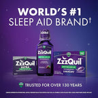 ZzzQuil LiquiCap Sleep Aid, Diphenhydramine 25mg HCl, Sleep Aids for Adults, Nighttime Sleep Aid, 72 LiquiCaps