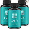 WellPath Zen Stress Relief Supplement + Mood Support (180 ct) | Calm, Stress & Energy Aid | Ashwagandha Root, Rhodiola Rosea, L-Theanine, Lemon Balm | Herbal Capsules