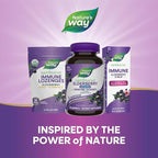 Nature’s Way Sambucus Zero Sugar Immune Gummies, Daily Immune Support*, Black Elderberry Extract, Vitamin C, Vitamin D3, Zinc, Sugar Free, Sugar Alcohol Free, Plant-Based Sweeteners, 70 Gummies