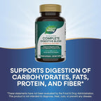 Nature's Way CompleteGest, Complete Digestive Blend, Vegan Enzymes, Supports Digestion of Fat, Carbohydrates, Proteins & Fiber*, 180 Capsules (Packaging May Vary)