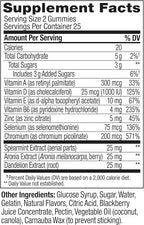 OLLY Flawless Complexion Gummy, Clear and Healthy Skin Support, Vitamins E, A, Zinc, Chewable Supplement, Berry - 50 Count (Pack of 1)