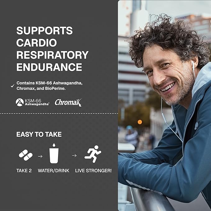 Weider Prime Testosterone Support - Men's Nutrition - Enriched with Vitamins & Minerals - with Ashwagandha, Chromax Chromium, Bioperine & Zinc - Gluten Free - 120 Capsules