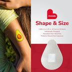 BioSwiss Bandages, Avocado Shaped Self Adhesive Bandage Set, Latex Free, Sterile Wound Care, 50 Count