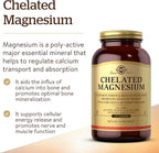 Solgar Chelated Magnesium, 250 Tablets - Supports Nerve & Muscle Function - Promotes Healthy Bones - Vital for Cellular Energy Release - Non-GMO, Vegan, Gluten Free, Dairy Free - 62 Servings