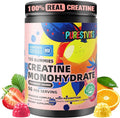NSF Certified Creatine Gummy 5g - Creatine Monohydrate Gummies – Pre-Workout Energy & Muscle Growth Support for Men & Women | Strawberry Orange Electrolyte Gummies (135 Count)