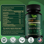 Liposomal NAD+ Supplement with Resveratrol, CoQ10 | Advanced Cellular Support, Nicotinamide Riboside NMN Replacement Premium Antioxidant & Energy