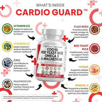 Clean Nutraceuticals COQ10 200mg Red Yeast Rice Omega 3 Magnesium Complex 500mg Niacin Zinc Vitamin K2 D3 - Heart Support Vitamins for Women & Men w/Vitamin B3, Coenzyme Q10-60 Ct (Pack of 2)