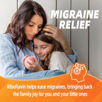 Vitamin B2 Gummies | Riboflavin 400mg | B2 Vitamin 400mg Chewable for Adults and Kids, Migraine Relief & Energy and Nervous System Support, Non GMO, Vegan - 60 Counts