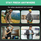 Deodorant Wipes for Men - Freshening Body Towelettes for Post-Workout, Travel, and Daily Deodorizing - On-the-Go Fresh Scent Cleansing Wipes, 120 Count (2 Pack)