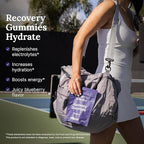 Electrolyte Recovery Gummies - Blueberry Flavor Hydration Gummies with VitaBlue - Blueberries & Electrolytes - Exercise Recovery, Energy Boost, Replenishment & Antioxidants Non-GMO, Vegan, 90ct