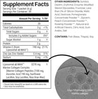 Haroutine Liposomal Marine Collagen Powder Packets, 2100mg Sugar-Free Flavored Powder, 190mg Vitamin C for Skin, Hair, and Nails, Supports Joint Health - 30 Packets, Peach Pomegranate Flavor