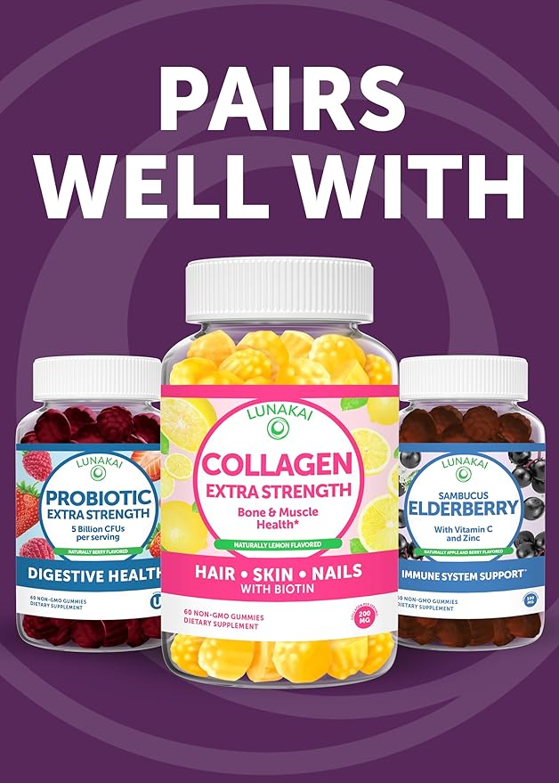 Lunakai USA Made 50 Plus Women's Multivitamin Gummies - Delicious Formula Enhanced with Essential Vitamins & Minerals for Health & Vitality - 3 Pack