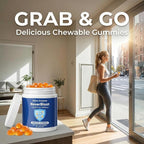 Nano Digestive Enzyme Gummies with Probiotics – NeverBloat Formula for Daily Digestive Support, Helps Relieve Bloating & Gas, Chewable Enzyme Complex - 60 Gummies
