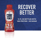 Core Power Protein Shake, Strawberry Banana, 26g Bottle, 14oz, 12 Pack