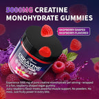 Creatine Monohydrate Gummies 5000mg for Men & Women, Organic Pure Creatine Gummies | Sugar Free,Vegan, Non-GMO,Raspberry Flavor, 120 Count