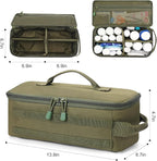 First Aid Bag Empty Pill Box Organizer,Tactical Medical Bag Case,Portable EDC Travel Medicine Pill Bottle Organizer (Green)