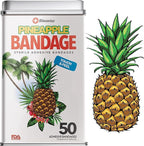 BioSwiss Bandages, Pineapple Shaped Self Adhesive Bandage Set, Latex Free, Sterile Wound Care, 50 Count