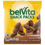 belVita Bite Size Snacks Variety Pack, Blueberry, Chocolate and Cinnamon Brown Sugar Crunchy Bites, 40 Snack Packs