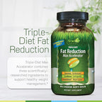 Irwin Naturals Triple-Diet Fat Reduction Max Accelerator - Supports Healthy Weight Management - 72 Liquid Soft-Gels