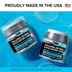 Anti-Aging Face Moisturizer with Retinol, Collagen & Hyaluronic Acid - Made in USA - Moisturizer Face Cream for Women & Men - Firming & Hydrating Neck Cream - Day & Night Skin Care - 2-Pack