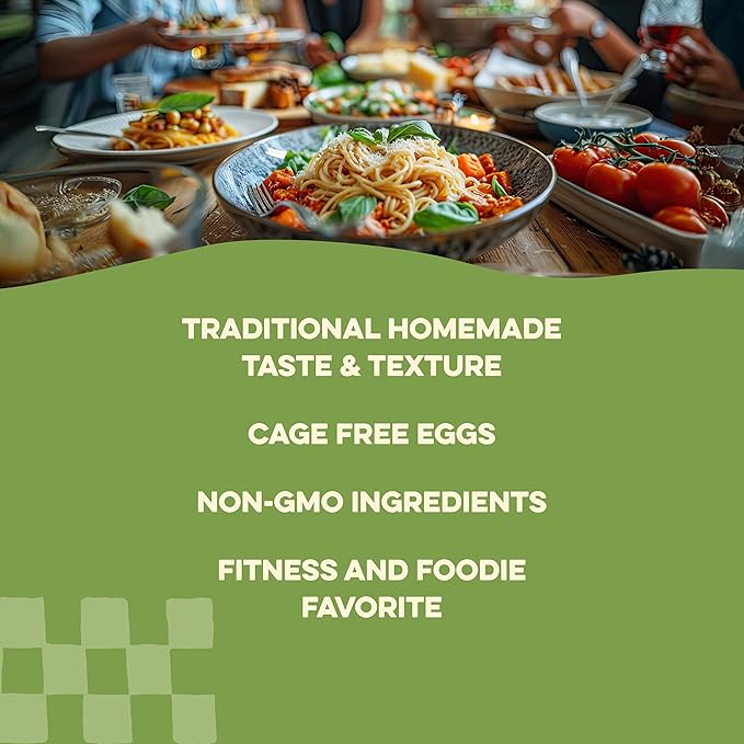 Al Dente Carba-Nada Fusilli - Low Carb, High Protein - Keto & Point-Based Diet-Friendly, Artisanal Pasta Noodles, Cage-Free Eggs & Non-GMO Ingredients. 12oz Bags (Pack of 6)