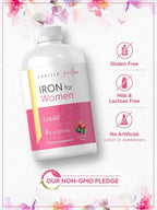 Carlyle Liquid Iron for Women | 8 fl oz | Fruit Punch Flavor | Vegetarian, Non-GMO, Gluten Free Dietary Supplement