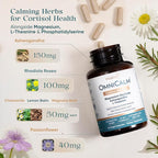 OmniCalm Cortisol Supplements for Women & Men | Stress Relief & Sleep Support with Magnesium & Ashwagandha, L Theanine | 14-in-1 Cortisol Reducer, Manager, Detox – USA