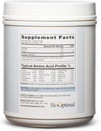 BioOptimal Collagen Peptides Powder - Grass-Fed, Pasture-Raised Hydrolyzed Protein Supplement for Skin, Hair, & Nails - Non-GMO, Zero Sugar Daily Supplement for Men & Women (45 Servings)
