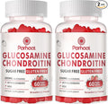 Glucosamine Chondroitin Gummies with MSM & Elderberry Extra Strength - Joint Support, Antioxidant Immune Support Supplement for Adults, Men & Women.Strawberry-2pack