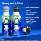 Orgain 38g High Protein Shake, Dairy Isolate Protein Milk, Chocolate Fudge, 6g BCAAs, 1g Sugar Per Serving, Meal Replacement, Ready to Drink, Keto Friendly, Gluten-Free 14 Fl Oz, (Pack of 24)