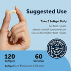 Micro Ingredients Supreme Omega-3 Fish Oil w/Ultra High EPA & DHA, Burpless Softgels | rTG Omega-3 with Vitamin D3 | Wild-Caught Cold Deep-Sea Fish | Lemon Flavor, Easy to Swallow, 120ct