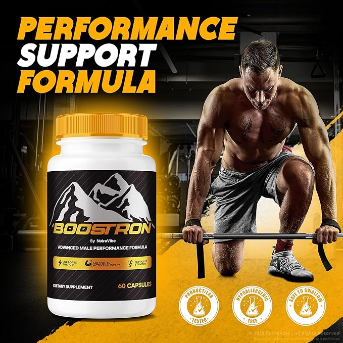 (2 Pack) Boostron – Official Daily Energy Support Formula with a Clean, Premium Blend for Performance and Drive | Just 2 Easy-to-Swallow Pills to Help You Feel Your Best (120 Capsules)