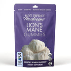 Host Defense Mushrooms Lion's Mane Gummies - Brain Health Support - Mushroom Supplement to Support Focus & Memory Function - Immune & Nervous System Support - Blueberry, 90 Gummies*