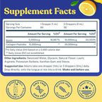 Concentrated Liquid Collagen Peptides Supplement - 30,000mcg Hydrolyzed Liquid Collagen for Women plus Biotin Hair, Skin, Nail Support - Sublingual Drops or Natural Lemon Drink 2x2oz