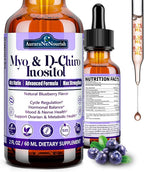 Myo-Inositol & D-Chiro Inositol Supplement For Women, 40:1 Ratio Support Hormone Balance & Ovarian w. Organic Chaste Tree Berry, Ceylon Cinnamon for Healthy Cycle Regulation, Mood, Nerve