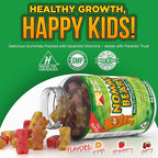 Kids Multivitamin Gummies – 11 Essential Kids Vitamins for Ages 2+, Gelatin-Free, Vegan, Halal, Gluten & Dairy Free, Natural Flavors, 45 Days Supply - 90 Count