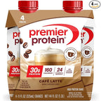 Premier Protein Shake, Café Latte with Caffeine for Energy – 30g Protein, No Added Sugar, 24 Vitamins & Minerals to Support Immune Health, 11 fl oz, 4 Pack