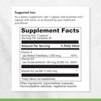 DAVINCI Labs ADK - Helps Support Bone, Heart & Immune Health - Dietary Supplement with Vitamins A, D3 & K2 (as MK-7) - Vegetarian, Gluten Free & Soy Free - 60 Capsules