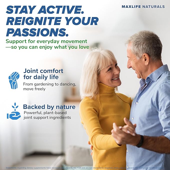 MAXLIFE NATURALS ArthroFlex Advanced Joint Health Supplement – 60 Capsules - Vital Joint Supplements for Women and Men, Type II Collagen Cartilage Supplement, Made in USA Health Care Supplements