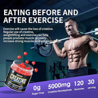 99.99% Creatine Monohydrate Gummies for Men & Women, 5,000mg Tasty Creatine Gummies for Muscle Strength, Endurance, Recovery & Sugar Free, Gluten-Free, Vegan, Non-GMO, 120 Count