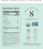 Truvani Vegan Pea Protein Powder | Mint Chocolate | 20g Organic Plant Based Protein Per Serving | 10 Servings | Keto | Gluten & Dairy Free | Low Carb | No Added Sugar