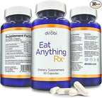 Dirobi Eat Anything Xylose Isomerase Fructose Malabsorption Enzymes, FODMAP Supplement, Digestive Enzymes for Better Lactose, Fat, Protein & Carbohydrate Digestion Gas & Bloating Relief 30 Capsules