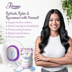 Fivona 3-in-1 Yoni Steam Kit - Bundle of V Steaming Herbs Blue Moon Recipe 1.76 Ounces (2-4 Steams) with Expandable V-Steam Seat and Hand Flusher for Detox, Cleansing, pH Balance and Odor Control