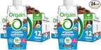 Orgain Organic Nutritional Vegan Protein Shake, Smooth Chocolate - 16g Plant Based Protein, Meal Replacement, 22 Vitamins & Minerals, Fruits & Vegetables, Gluten Free, Non-GMO, 11 Fl Oz (Pack of 24)