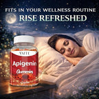 VAITE Apigenin Supplement 150mg - Chamomile Extract Vegan Gummies with Flavonoids, Bioflavonoids & Polyphenols - Plant-Based Relaxation Support - Liposomal Calm Formula - Non-GMO Herbal Mood Balance